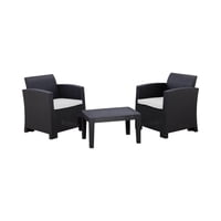 Juego Set Terraza Mallorca 3 Piezas Con Cojin Northwest Cafe Tamano Unico