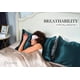 thumbnail image 3 of Funda de almohada de seda J JIMOO 100% seda morera 22 Momme Fog Blue, 3 of 8