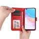 thumbnail image 4 of Funda tipo cartera FOXDOCK para Huawei Nova 8i , diseño girasol en relieve, cuero PU, cierre magnético, soporte y tarjetero, 4 of 5