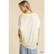 thumbnail image 3 of Top Corto Transparente con Mangas Dolman, Escote Redondo y Abertura Lateral, 3 of 5