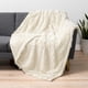 thumbnail image 4 of Manta Pavilia de piel sintética esponjosa, color crema, beige, color sherpa, 230 x 230 cm, 4 of 9