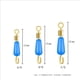 thumbnail image 2 of 50 Pzas Giratorios de Pesca con Broche, Conector Rodante, Clip de Línea, Anillo de 8 Palabras, Enlace Rápido, Botón de Pesca, Accesorios de Aparejos de Conveniencia, 2 of 7