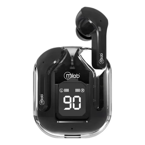Audifono Tws Glass Crystal + Sílicon Case Black Mlab 09353