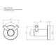 thumbnail image 2 of Percha doble benton inox satinado, 2 of 2