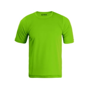 Snix - Polera Deportiva Infantil Dry Fit Verde Fluor Talla 6