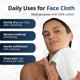 thumbnail image 3 of Toallas faciales desechables Sima, 100% algodón, 50 unidades, biodegradables, 3 of 7