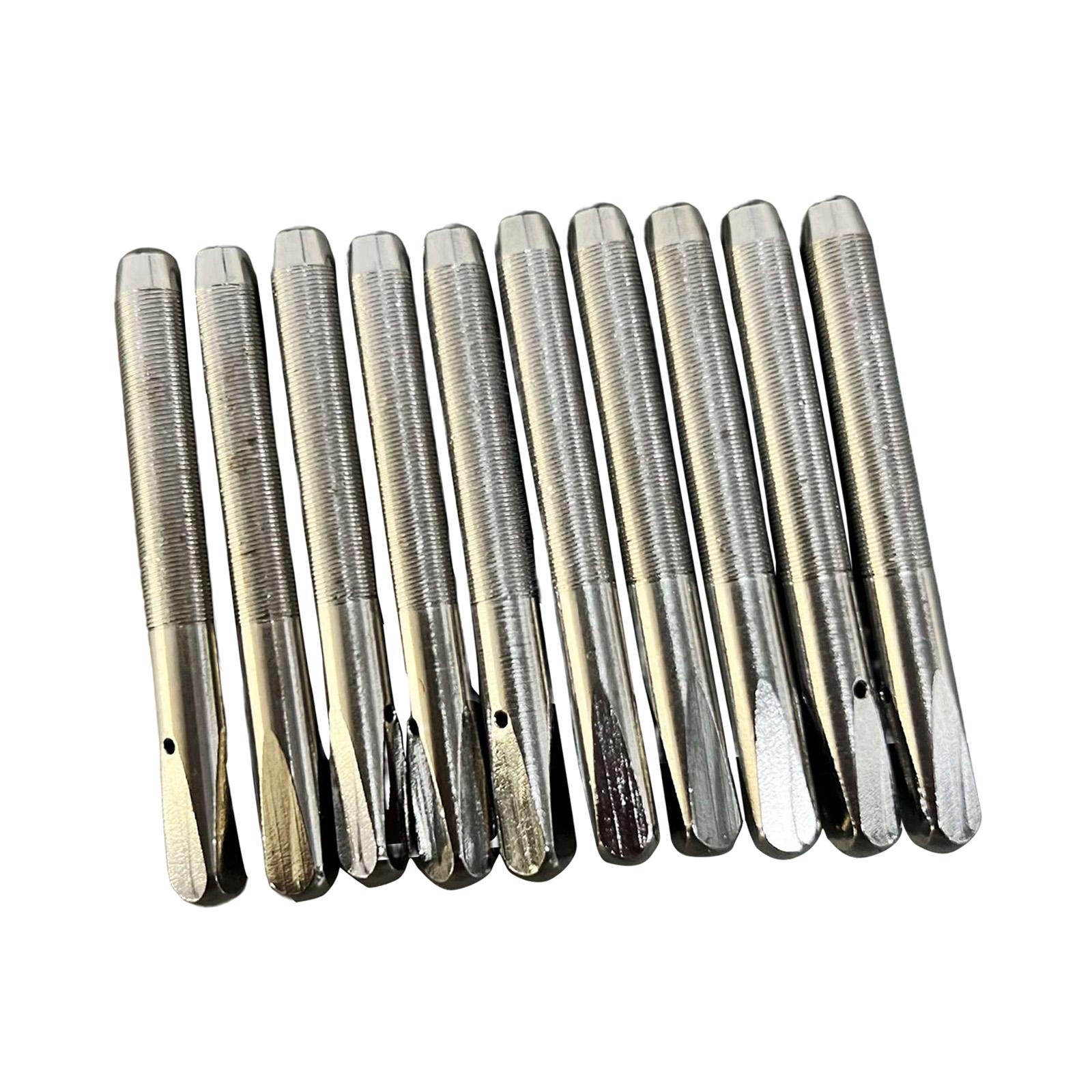 Bothyi - 10 Pines De Afinación De Cuerdas De Color Plateado, Piezas De Repuesto Duraderas Para Pianista