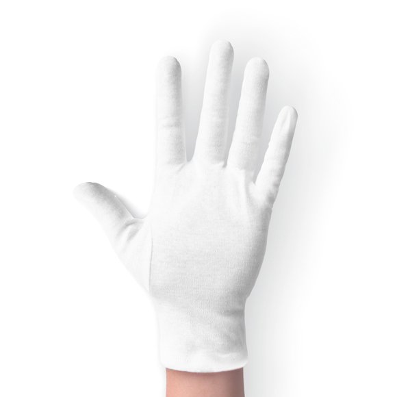 Guantes de algodón ANSMIO L blanco 2 pares hidratantes