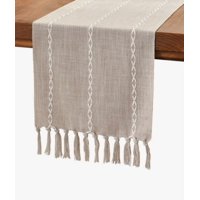 Atlas - Camino De Mesa Lino Y Algodon Beige