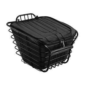 Ioensy - Cesta Para Bicicleta, Transportador De Mascotas Para Gatos, Cesta Colgante Delantera Para Bicicleta Multiusos, Color Negro A