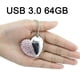 thumbnail image 4 of Memoria USB creativa en forma de corazón de 64 GB, 4 of 6