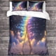 thumbnail image 3 of Juego de funda nórdica Rainbow Stairs, juego de ropa de cama de microfibra 3D de poliéster, funda nórdica colorida con fundas de almohada, juego de 3 piezas, funda nórdica con cremallera., 3 of 3