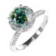 thumbnail image 1 of Anillos de Compromiso de Moissanita de 2 Quilates para Mujer Color D Claridad VVS1 Anillos de Diamante Anillos de Plata Esterlina S925 Regalos Anillos de Boda de Moissanita con Certificado, 1 of 8