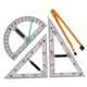 thumbnail image 2 of Reglas grandes de geometría matemática, juego de herramientas de enseñanza de matemáticas geométricas, suministros de enseñanza para dibujo en pizarra 4 PIEZAS, 2 of 5