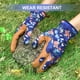 thumbnail image 2 of Guantes de trabajo de maleza de jardinería de mujeres, guante de jardín de cuero para mujeres prueba de espinas sin apuñalado para excavar, plantar, podar, 2 of 3