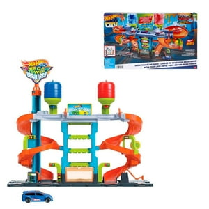Hot Wheels - Pista De Carrera City Autolavado Mega Torre