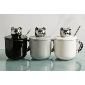 Decostilo - Taza De Porcelana Con Diseño De Oso