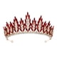 thumbnail image 2 of Tiara De Boda, Dije, Regalo, Pinza Para El Pelo, Diadema Para Cumpleaños, Graduación, Niñas, Estilo A, Dorado Y Rojo, 2 of 3