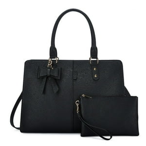 Ecosusi - Bolso Maletin Bow 15.6+ Bolso De Mano - Negro