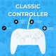thumbnail image 4 of Controlador Wii Old Skool Classic Pro Blanco, 4 of 9