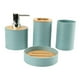thumbnail image 1 of Juego De 4 Accesorios De Baño, Decoración De Baño, Juego Completo De Accesorios De Baño, Azul, 1 of 3