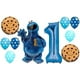 thumbnail image 2 of Set de Suministros para Fiesta Party Supply Sesame Street Cookie Monster 1st Birthday 10pc Azul Blanco, 2 of 2