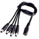 thumbnail image 2 of Cable Poder Splitter Camara Seguridad 4 Salidas Jack 5.5*2.5 negro, 2 of 5