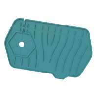 Magideal - Almohadil De Drenaje Para Grifo Multiusos, Suministros De Cocina Duraderos, Práctico Tapete Plegable Para Salpicaduras De Fregadero Para Artículos D Verde