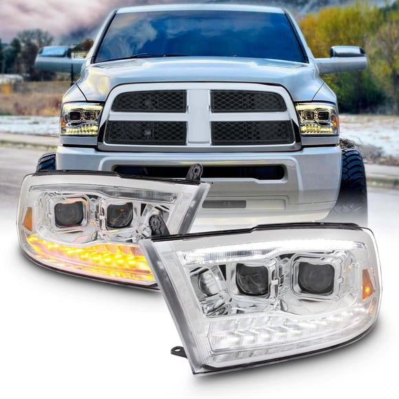 Faros delanteros AKKON Factory Upgrade para Dodge Ram 1500 2500 3500 09-18