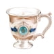 thumbnail image 1 of Vasos De Copa De Vino Que Tallan La Copa De Cóctel Del Patrón Para La Decoración Casera Azul Plateado, 1 of 5
