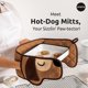 thumbnail image 2 of Guantes de horno doble OTOTO Hot‑Dog Marrón, 2 of 7