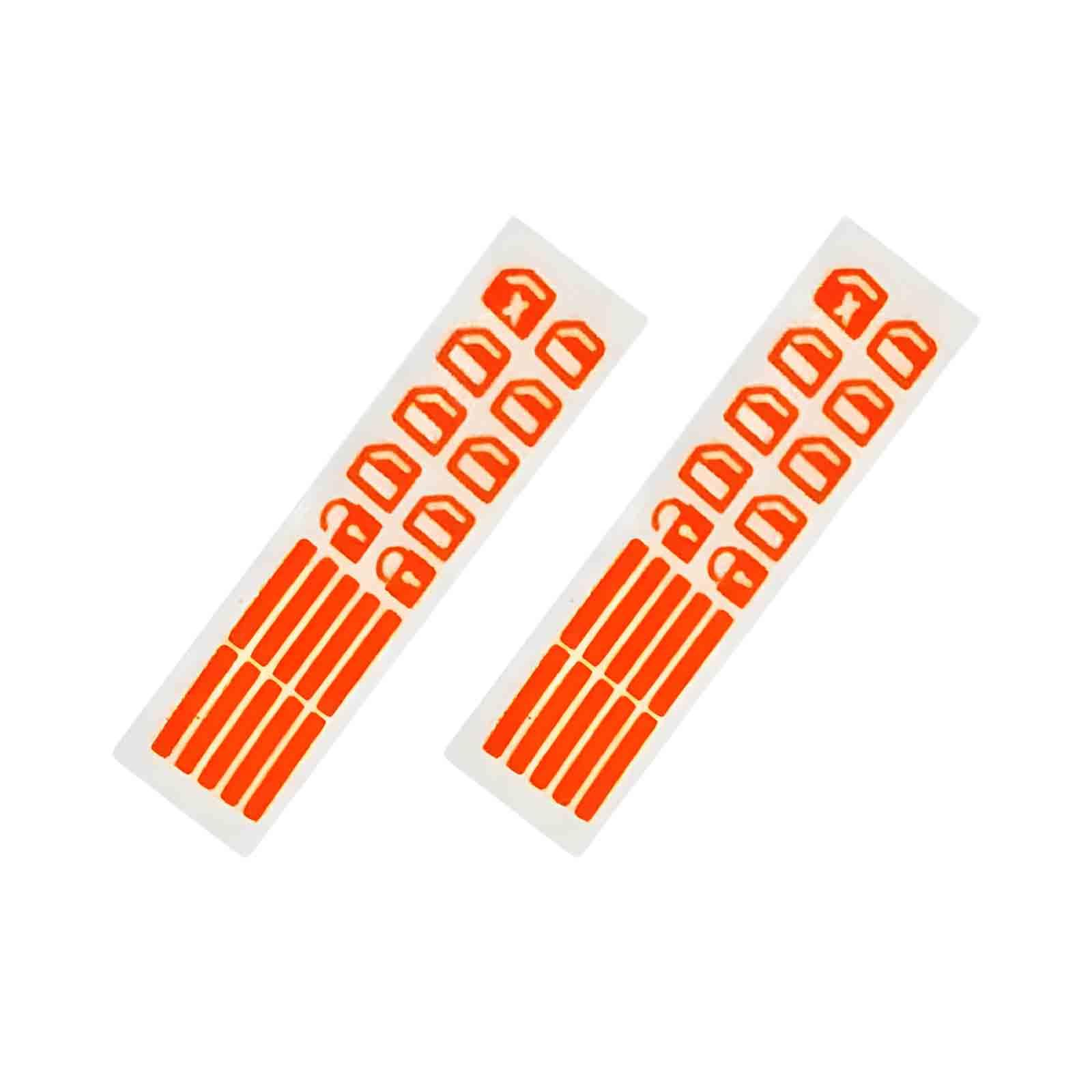 Magideal - 2 Piezas De Pegatinas Luminosas Para Interruptor De Control De Ventana De Coche, Calcomanías Brillantes Nocturnas Para Coche, Fácil Instalación, Calco Rojo