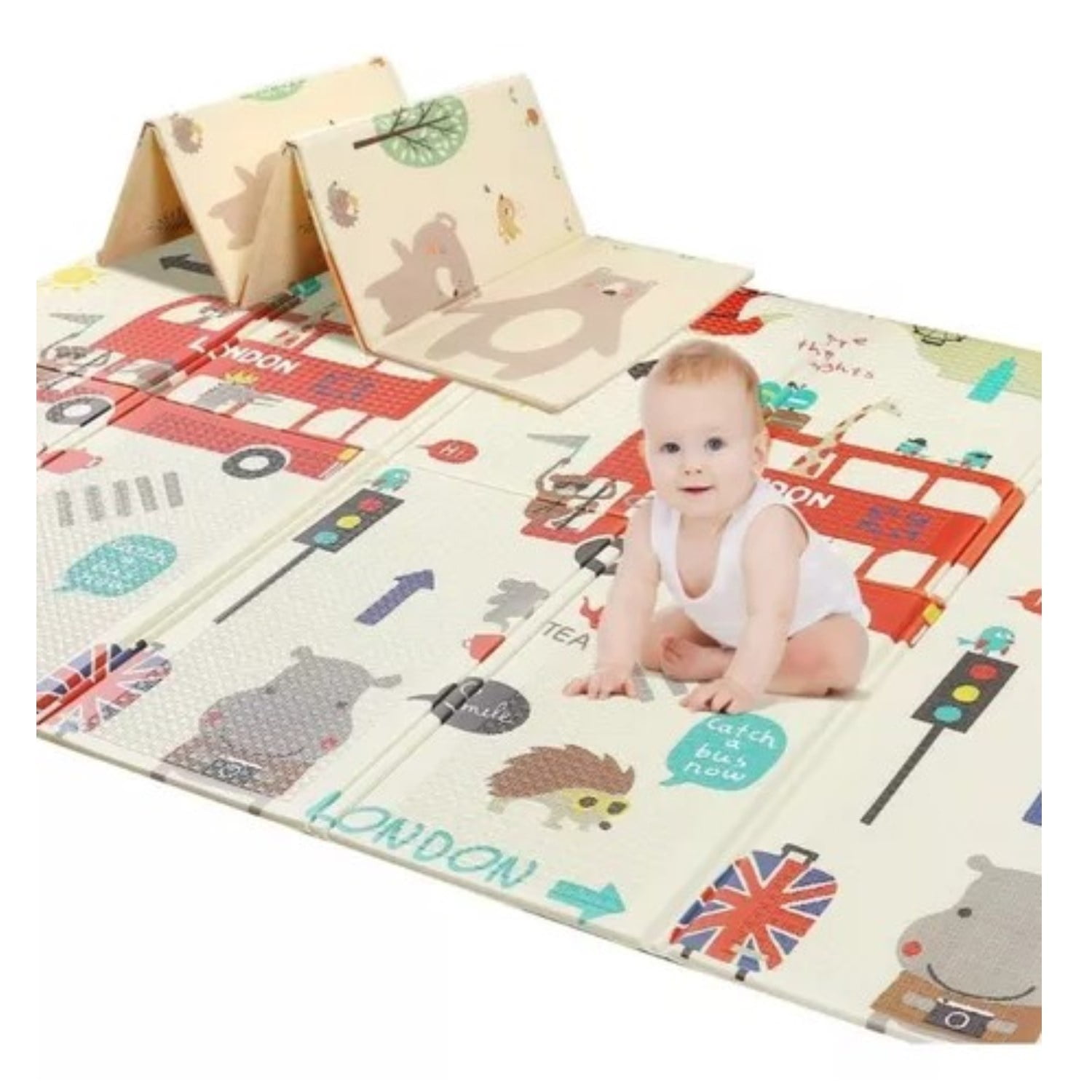 Citohome - Alfombra Antigolpes Para Niños Bebes Plegable 200*180cm