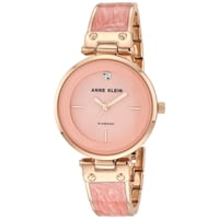 Reloj Anne Klein Ak/2512Lprg Con Esfera De Diamante Y Pulsera Rosa