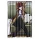 thumbnail image 1 of Cortina de ducha de anime, juego de cortina de baño con ganchos, tamaño 48 x 72 pulgadas, 1 of 3