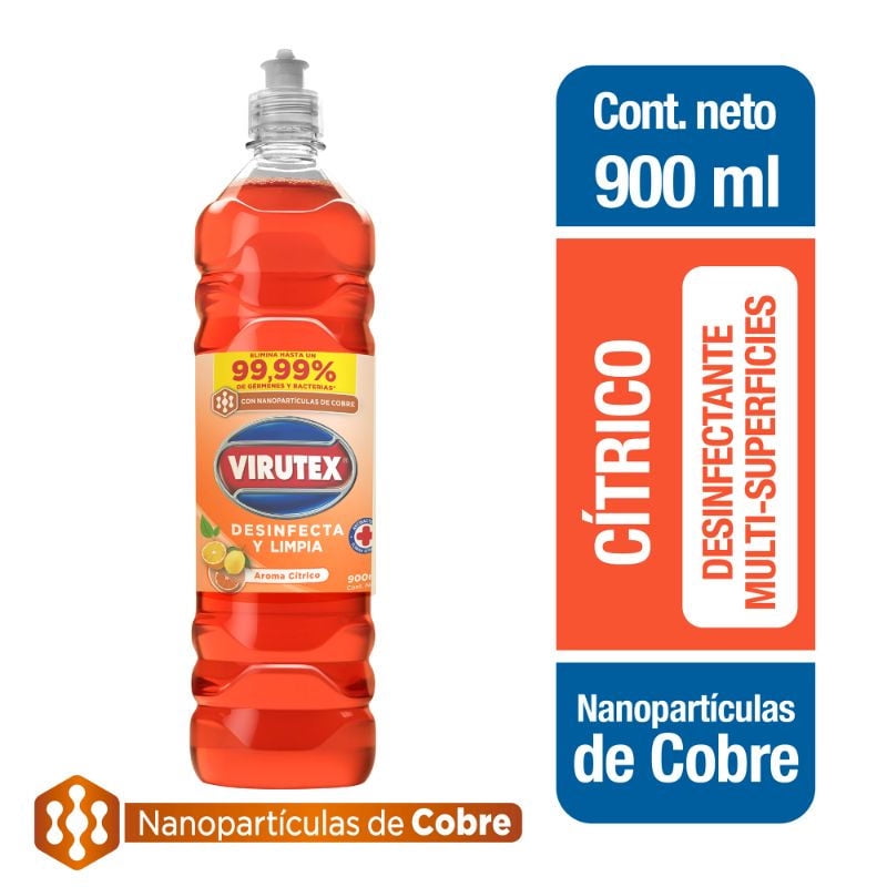 Virutex - Limpiador Líquido Desinfectante Cítrico