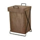 thumbnail image 1 of Cesta De Lavandería Plegable Bolsa De Lavandería Grande Para El Lavadero Del Hogar Dormitorio Con Tapa Marrón, 1 of 7
