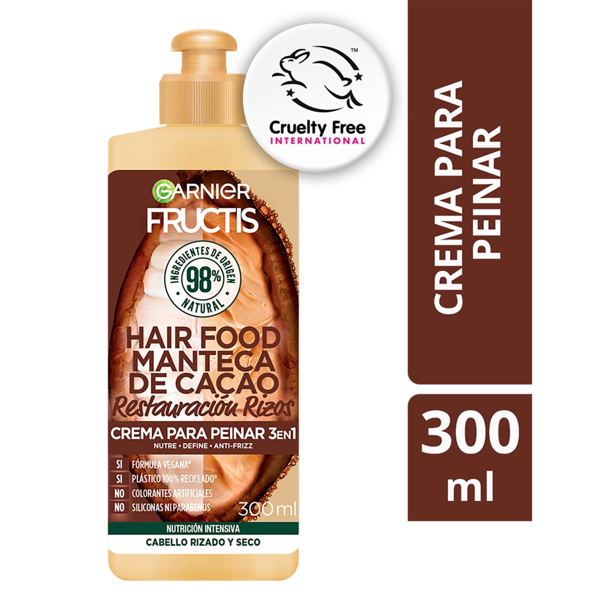 Crema Para Peinar Garnier En 1 Fructis Hair Food Manteca De Cacao