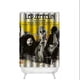 thumbnail image 1 of Cortina de ducha de la banda Led Zeppelin, juego de cortina de baño con ganchos, tamaño 48 x 72 pulgadas, 1 of 3