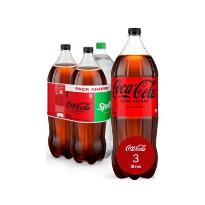 Bebida Limón Y Cola Sin Azúcar Pack 3 Botella 3 L Coca-Cola