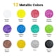 thumbnail image 2 of Barras de pintura Artecho Tempera 12 colores metalizados, lavables, 2 of 6
