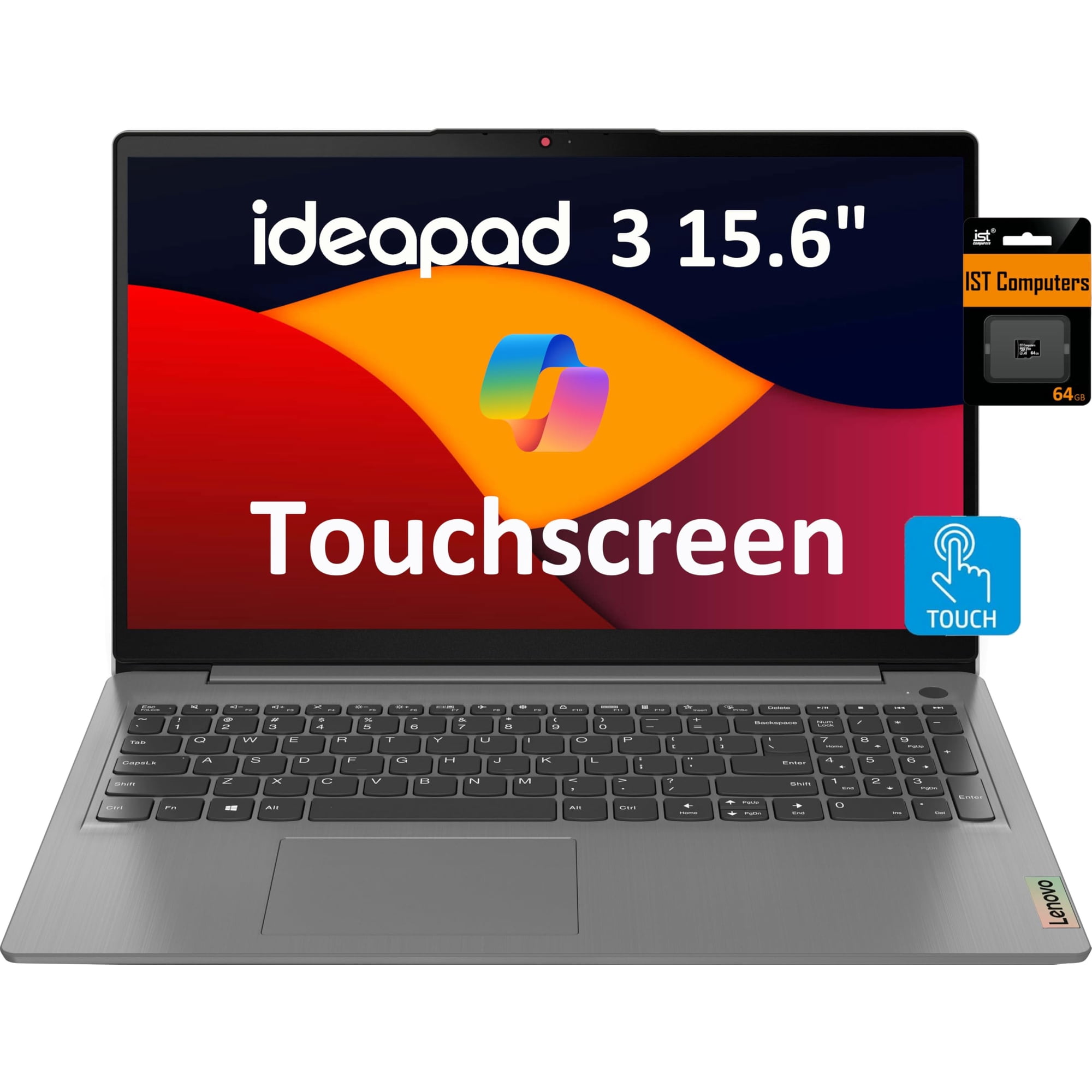 Ordenador Portátil Lenovo Ideapad 3 15,6 Pulgadas, Fhd Touch, 16 Gb De Ram, 256 Gb, Ssd