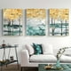 thumbnail image 4 of 3pcs, Frameless Abstract Golden Tree Poster, Canvas Painting, Wall Art Print Modern Minimalist Home Corridor Art Decoration Mural, Home Decor, No Frame, 4 of 4