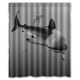 thumbnail image 1 of Cortina de ducha con diseño de jirafa y tiburón, "Nunca dejes de soñar", mundo submarino, juego de cortinas de baño con ganchos, tamaño 60 x 72 pulgadas, 1 of 3