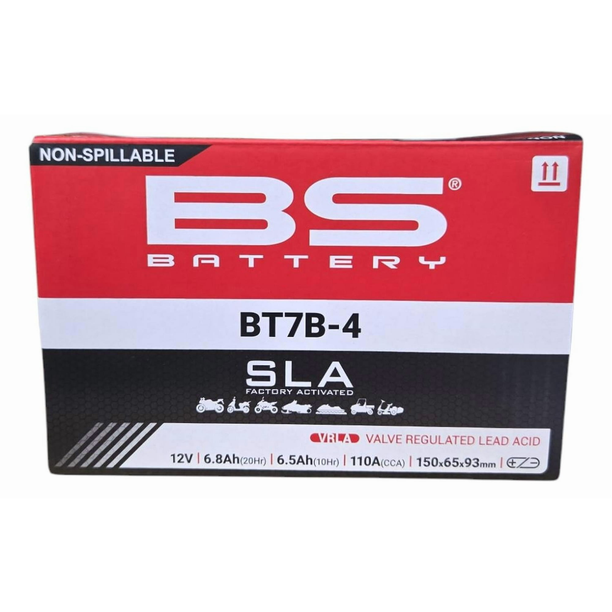 Genérico - Bateria De Gel Para Moto Bt7b-4 / Yt7b Negro