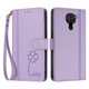 thumbnail image 3 of Funda Cartera Trébol para Xiaomi Redmi Note 9 4G con Ranuras Tarjetas y Carga Inalámbrica Morado claro, 3 of 6