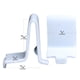 thumbnail image 2 of Clips de soporte para repisas Rok, paquete de 20, acero ajustable, blanco, 2 of 6