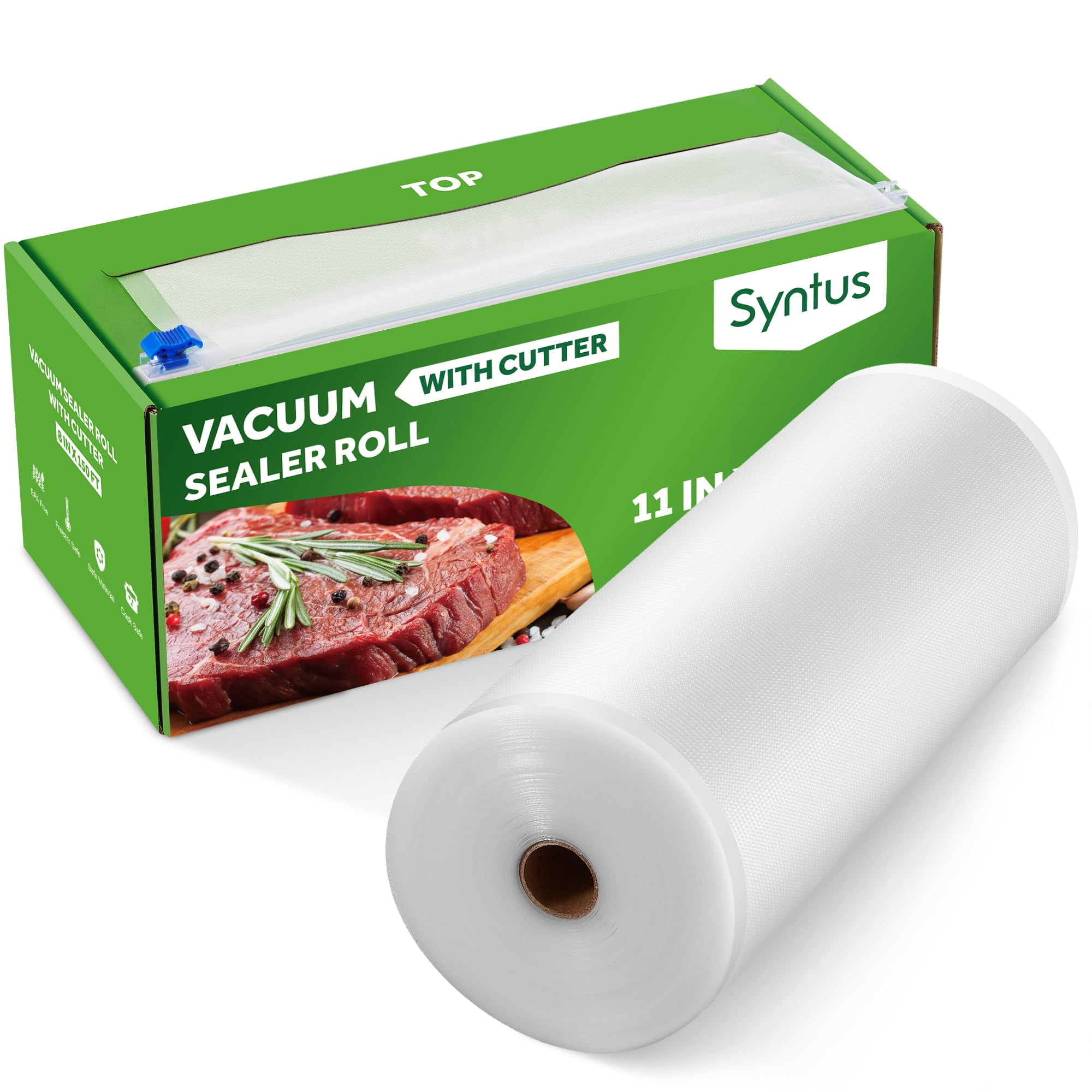 Roll Keeper Syntus Para Envasado Al Vacío Para Alimentos, 11 X 46 M, Con Cortador