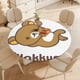 thumbnail image 4 of La aventura de Rilakkuma en el parque temático-theme Fitted Round Tablecloths Elastic Edged Table Covers Waterproof Table Cloth for Kitchen Holiday Party Tables Decor 120cm, 4 of 6