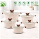 thumbnail image 1 of Set 5 Ollas con Recubrimiento Antiadherente Cerámico Color Beige Bateria de Cocina con Tapas, 1 of 3